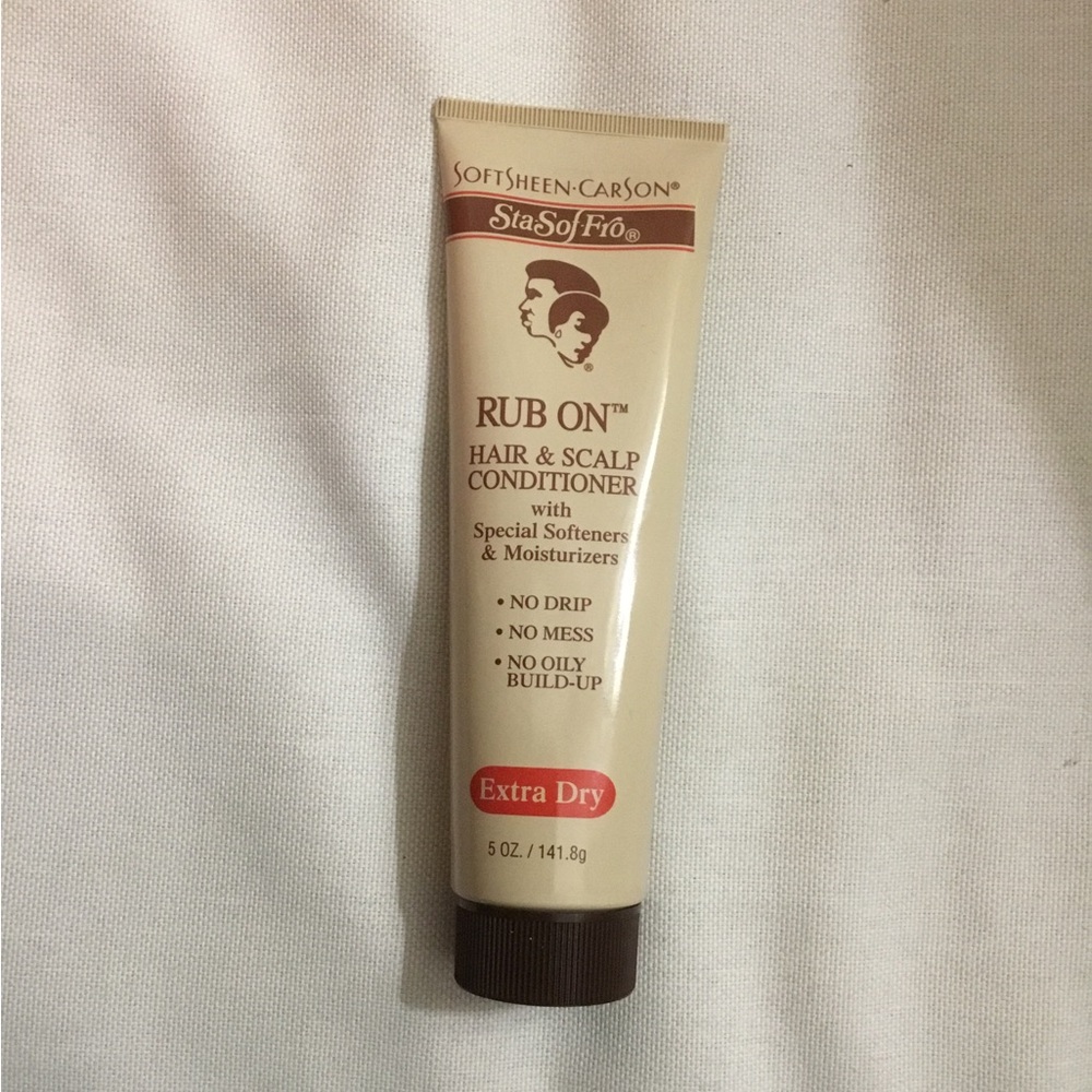 SoftSheen Carson Sta-Sof-Fro Rub On Hair & Scalp Conditioner Extra Dry 5 oz New